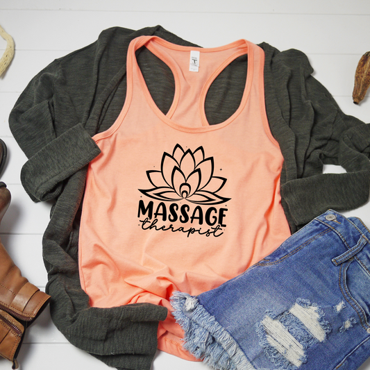 Massage Therapist Racerback Tanks