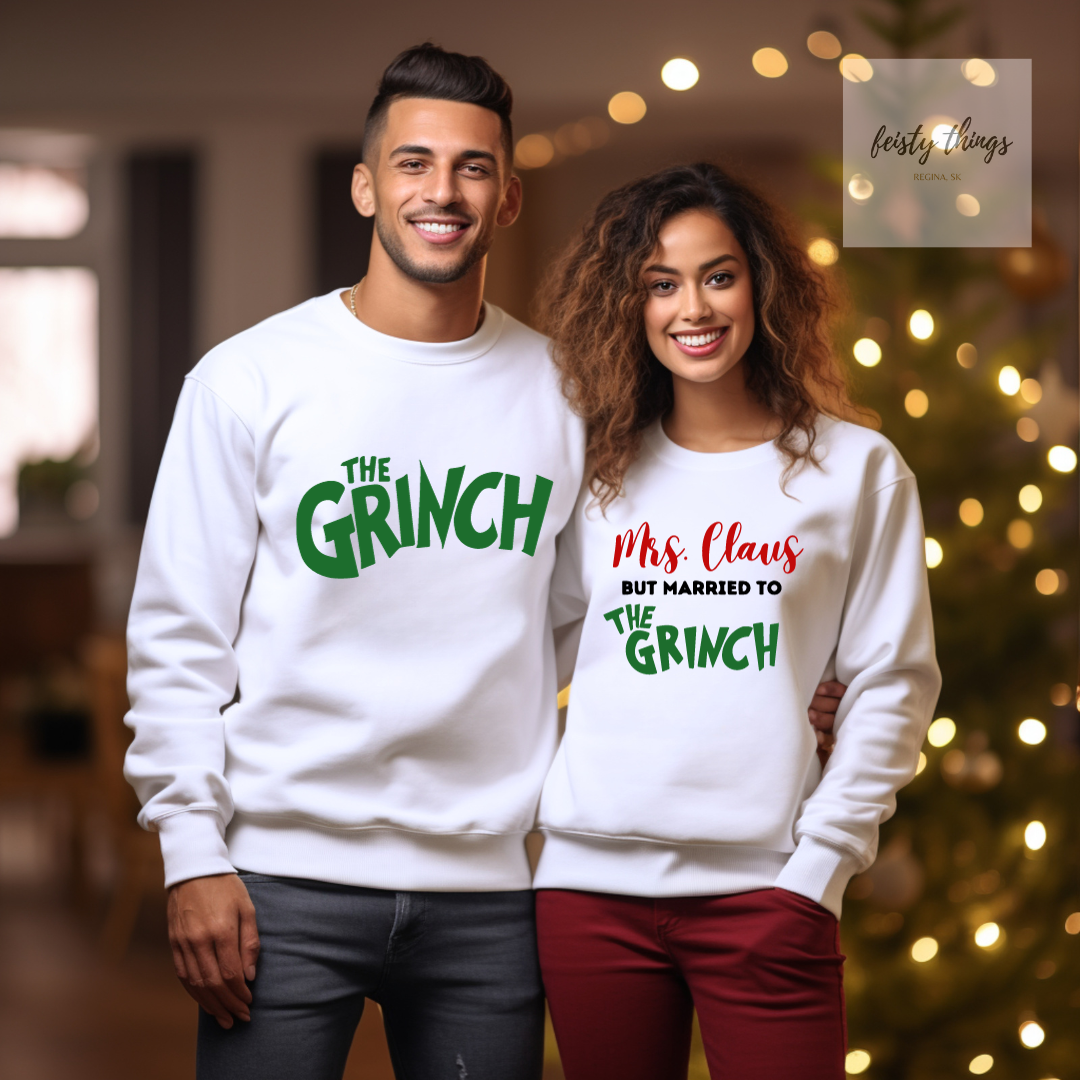 Mrs Claus / The Grinch Crewnecks
