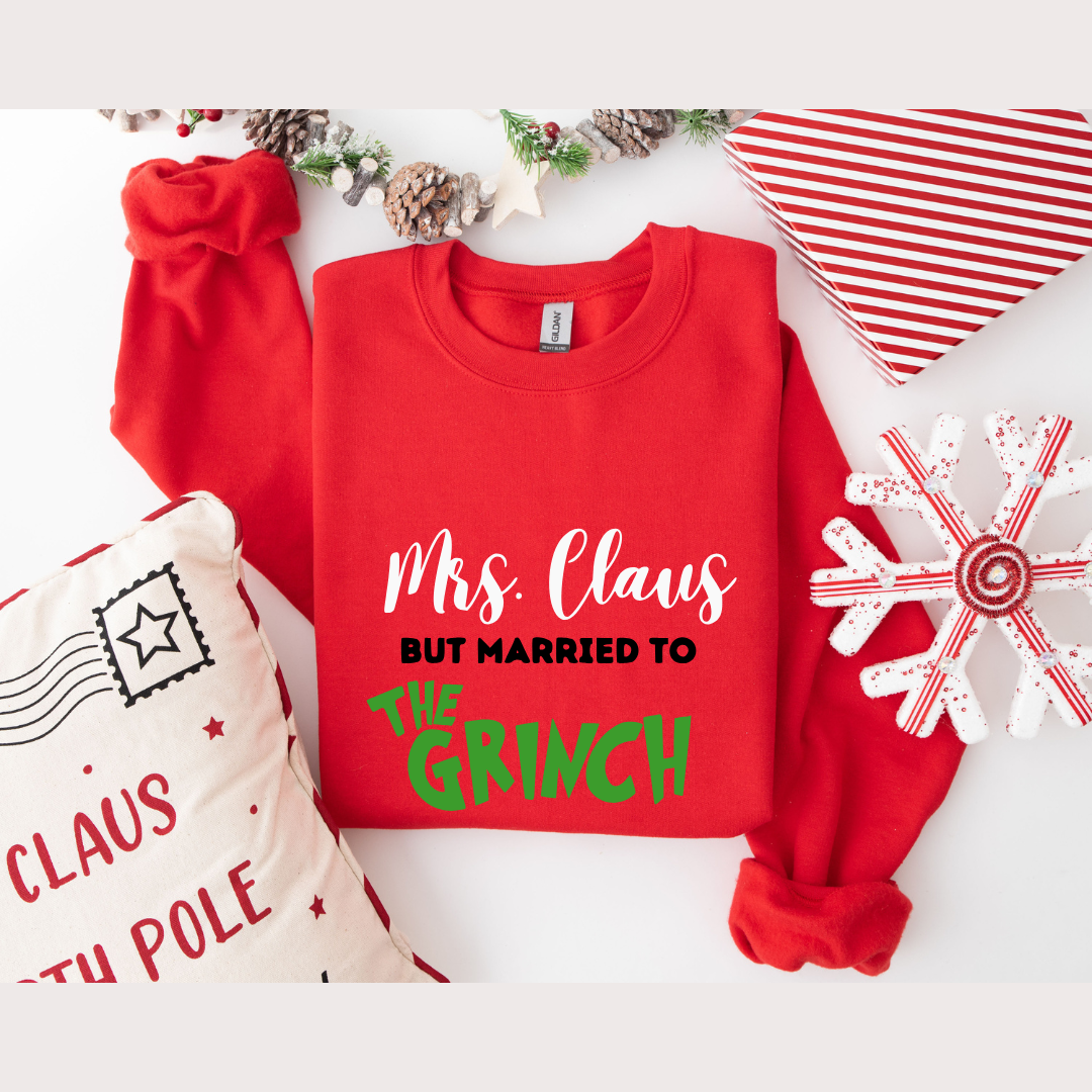 Mrs Claus / The Grinch Crewnecks