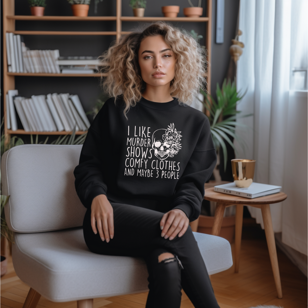 I LIke Murder Shows Crewnecks
