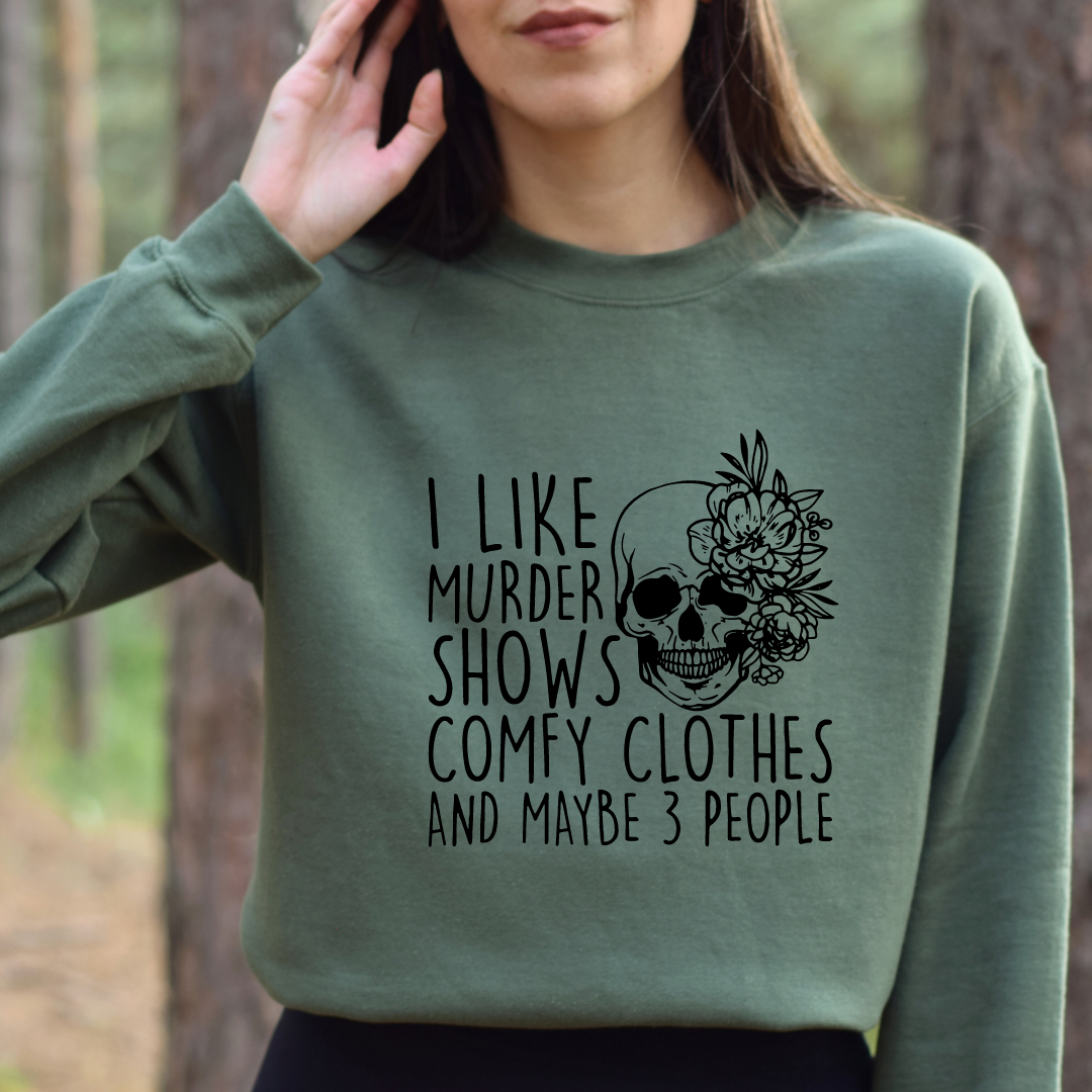 I LIke Murder Shows Crewnecks