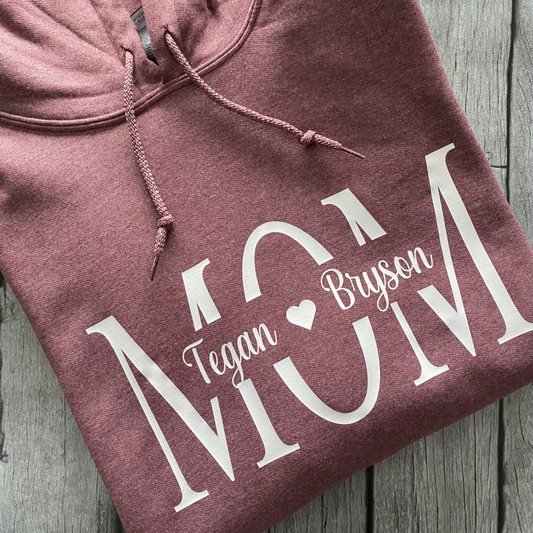 Mom - Grandma - Nana, etc. Personalized Hoodies