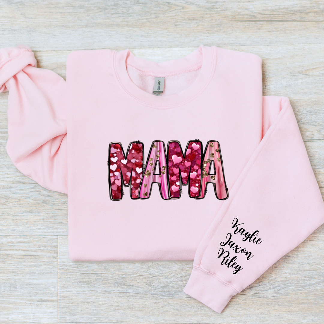 MAMA Hearts Personalized With Names