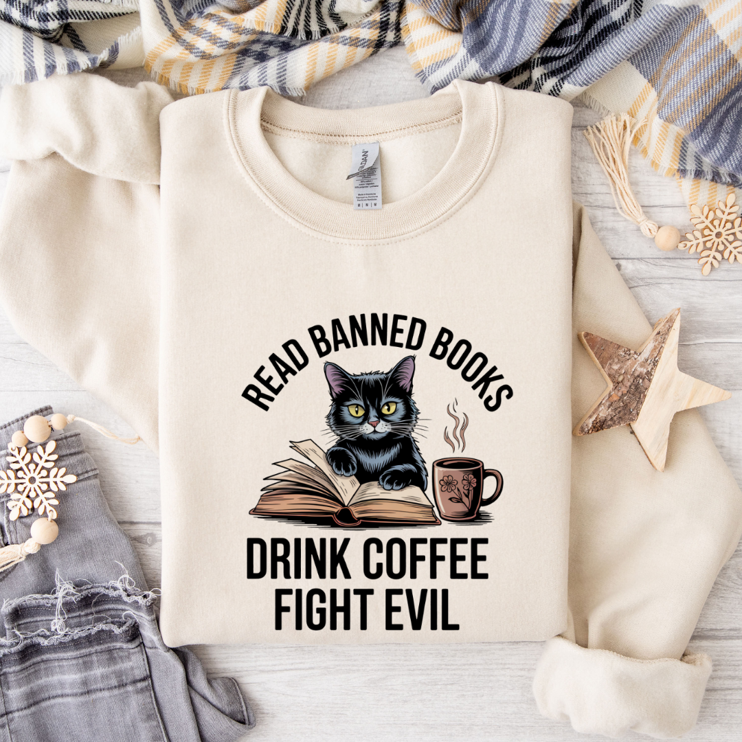 Read Banned Books Drink Coffee Fight Evil