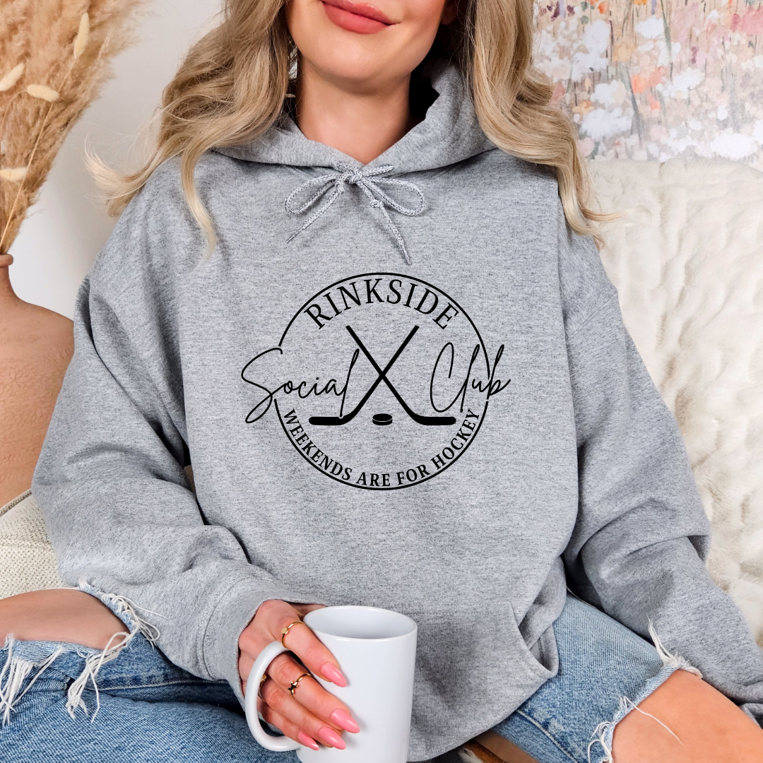 Rinkside Social Club Weekends Are For Hockey Crewnecks/Hoodies
