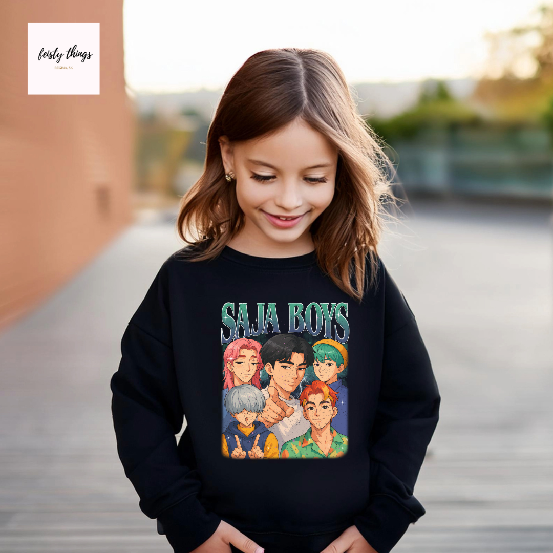 SAJA BOYS Distressed Look Kids Tees/Crewnecks/Hoodies