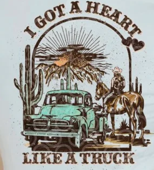 Lainey Wilson Adult Heart Like a Truck Tees