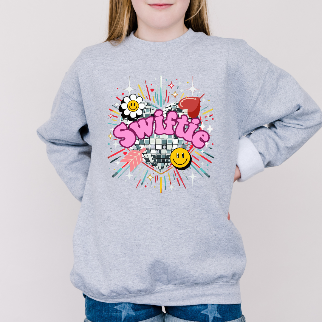 SWIFTIE Youth Disco Ball Crewnecks