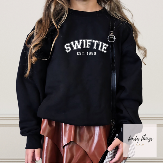 SWIFTIE Youth EST 1989 Crewneck
