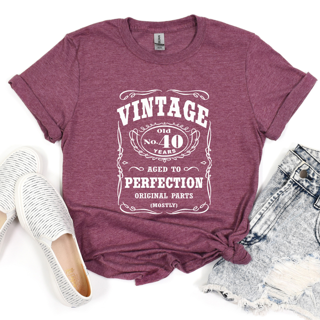 Birthday Shirt - Vintage Aged To Perfection (Customized)