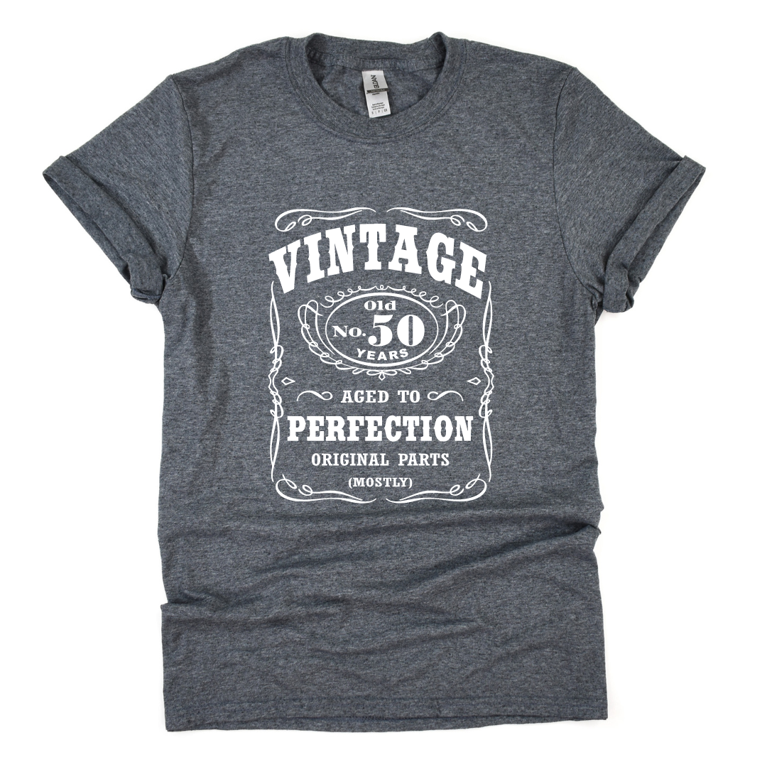 Birthday Shirt - Vintage Aged To Perfection (Customized)