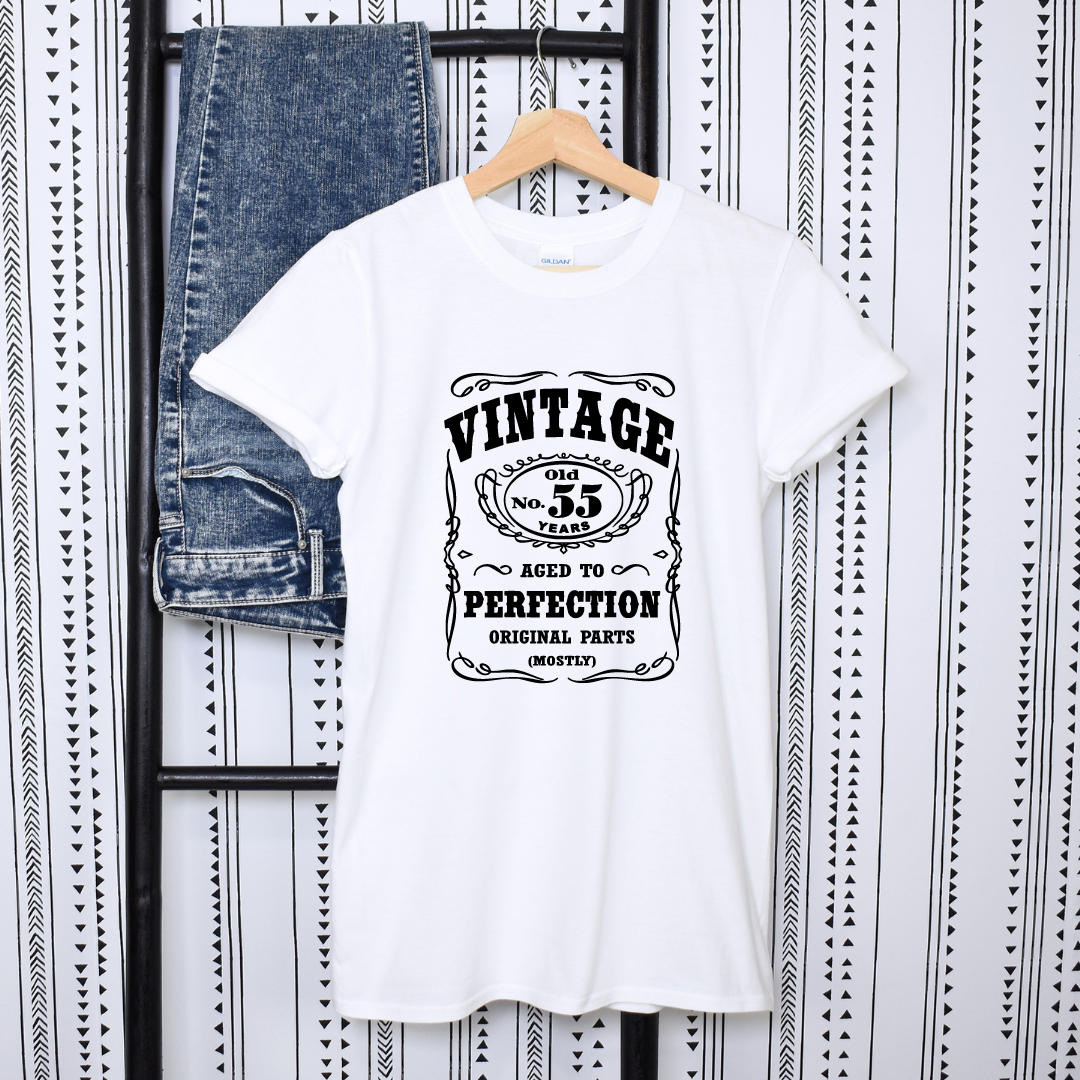 Birthday Shirt - Vintage Aged To Perfection (Customized)