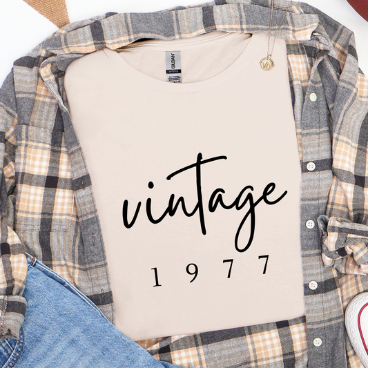 Vintage (Custom Birth Year) Softstyle Tees