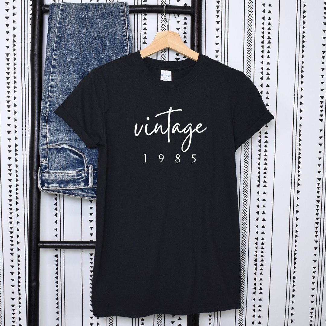 Vintage (Custom Birth Year) Softstyle Tees