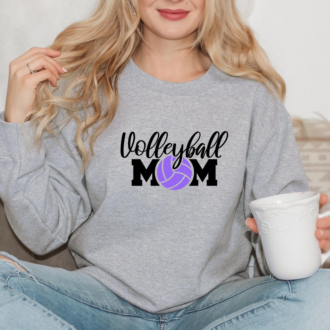 Volleyball Mom Custom Ball Color Crewnecks