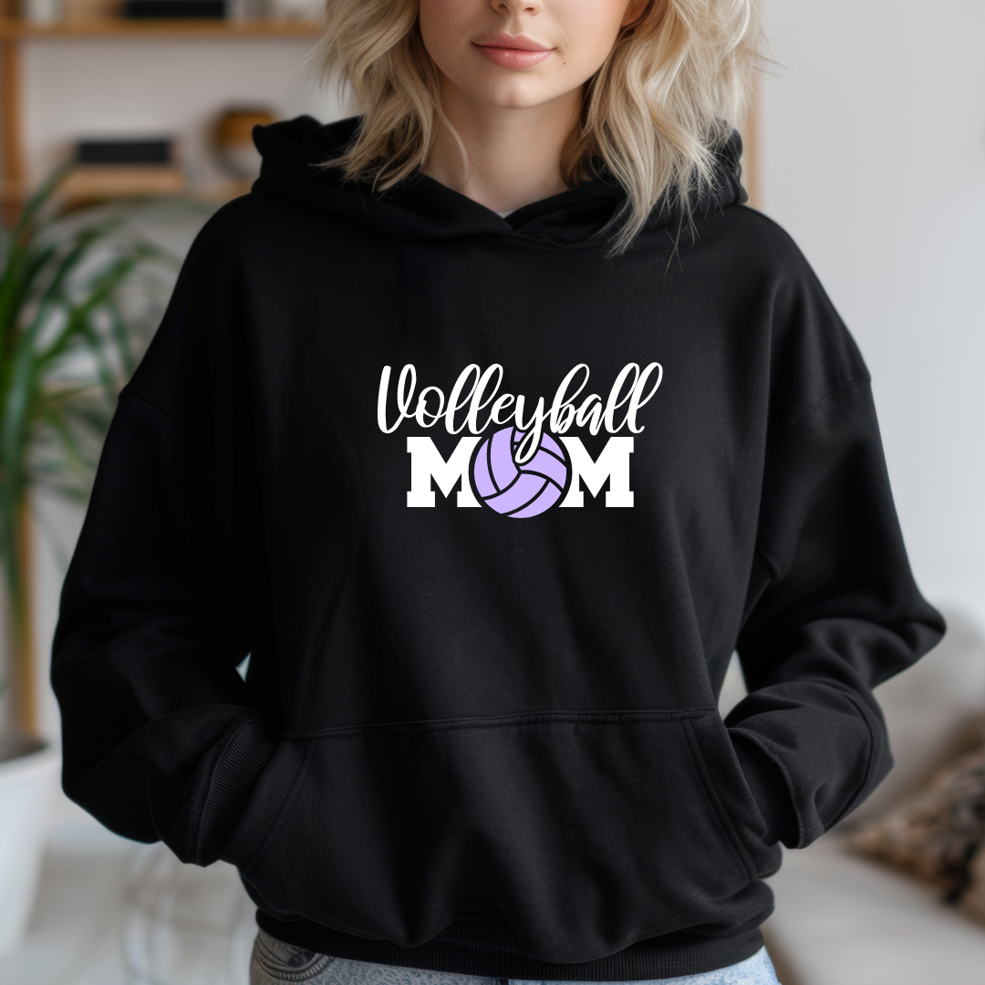 Volleyball Mom Custom Ball Color Hoodies