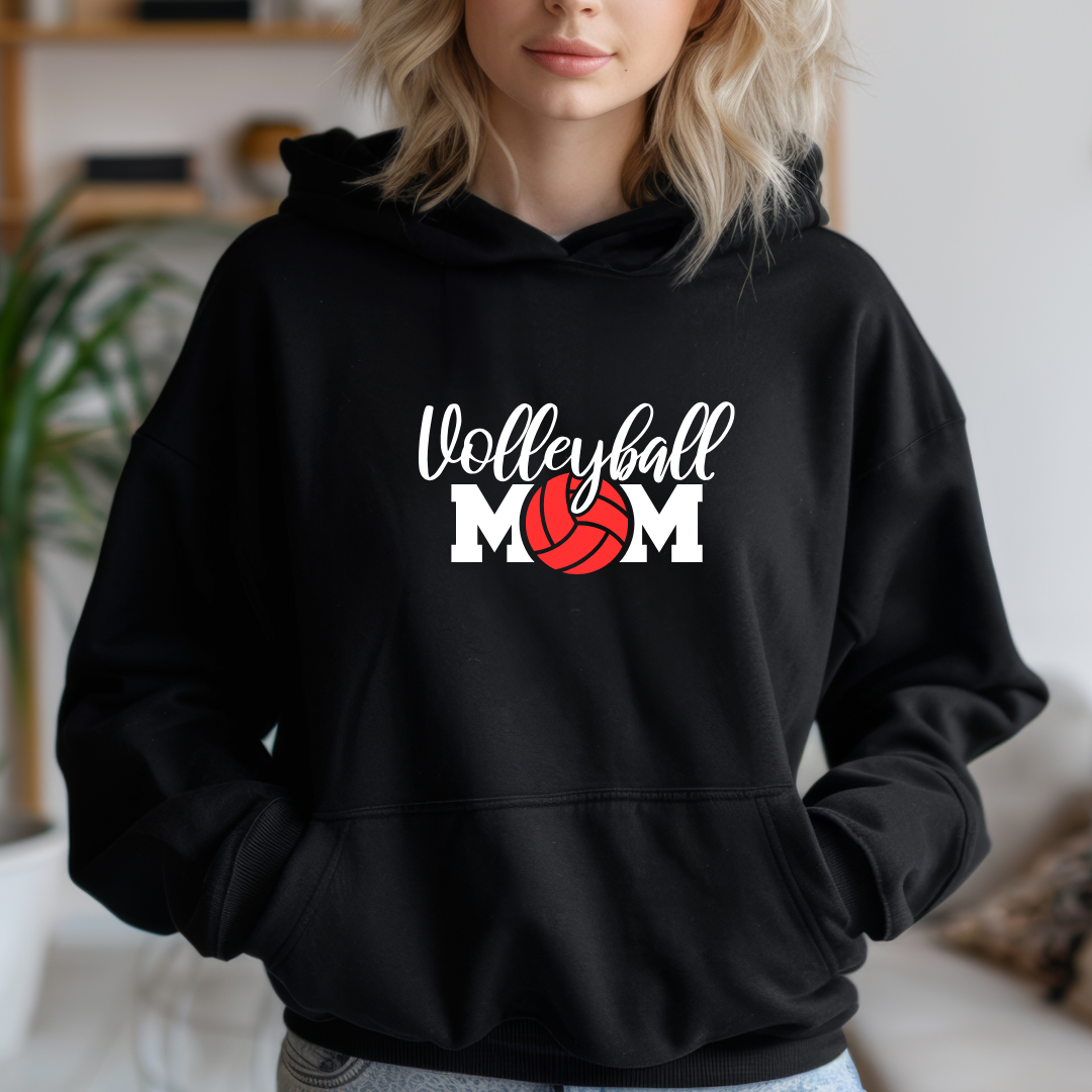 Volleyball Mom Custom Ball Color Hoodies