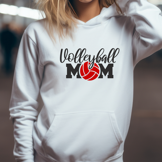 Volleyball Mom Custom Ball Color Hoodies