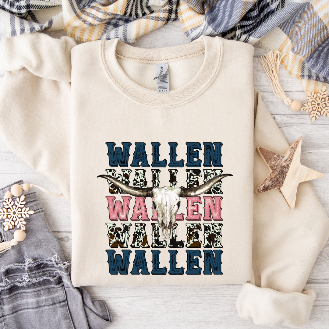 Wallen Distressed Design Tees/Crewnecks/Hoodies