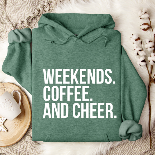 Weekends Coffee And Cheer Hoodies