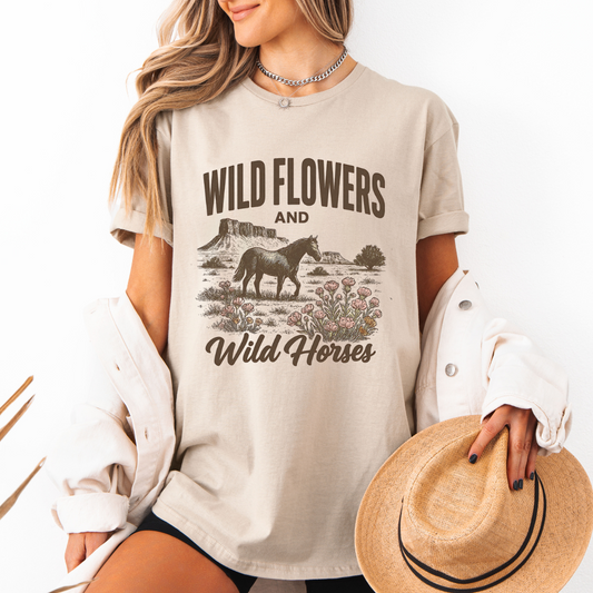 Wildflowers and Wild Horses Lainey Wilson Tees