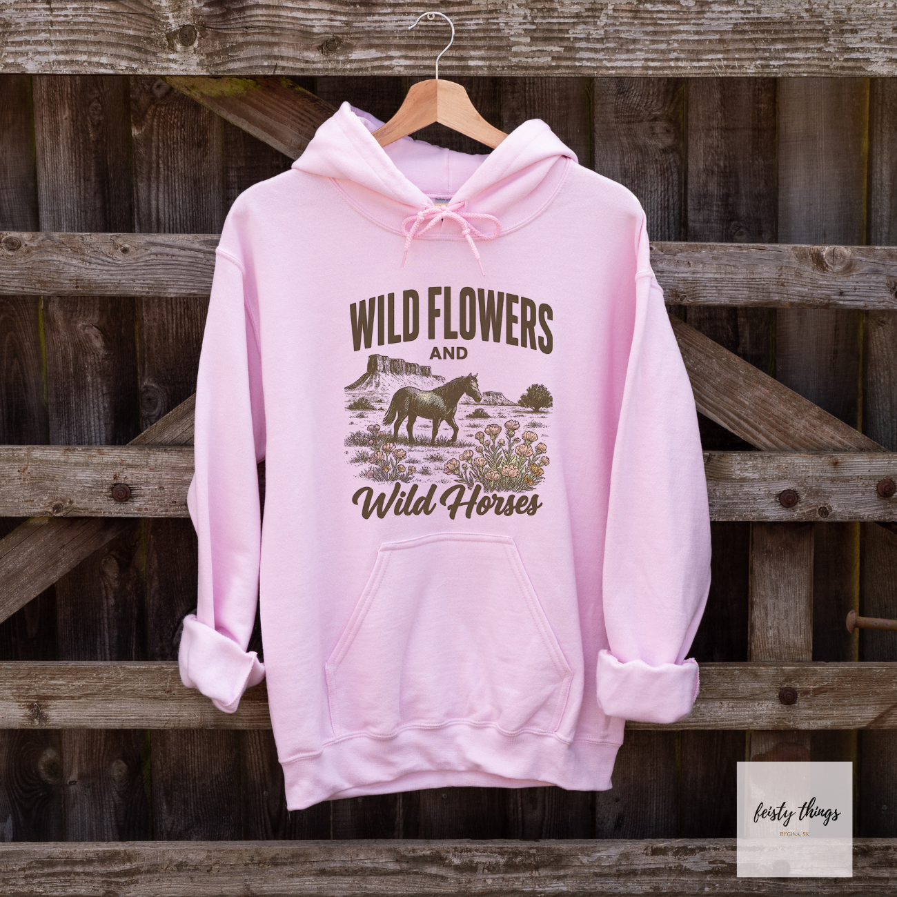 Wildflowers and Wild Horses Lainey Wilson Hoodies