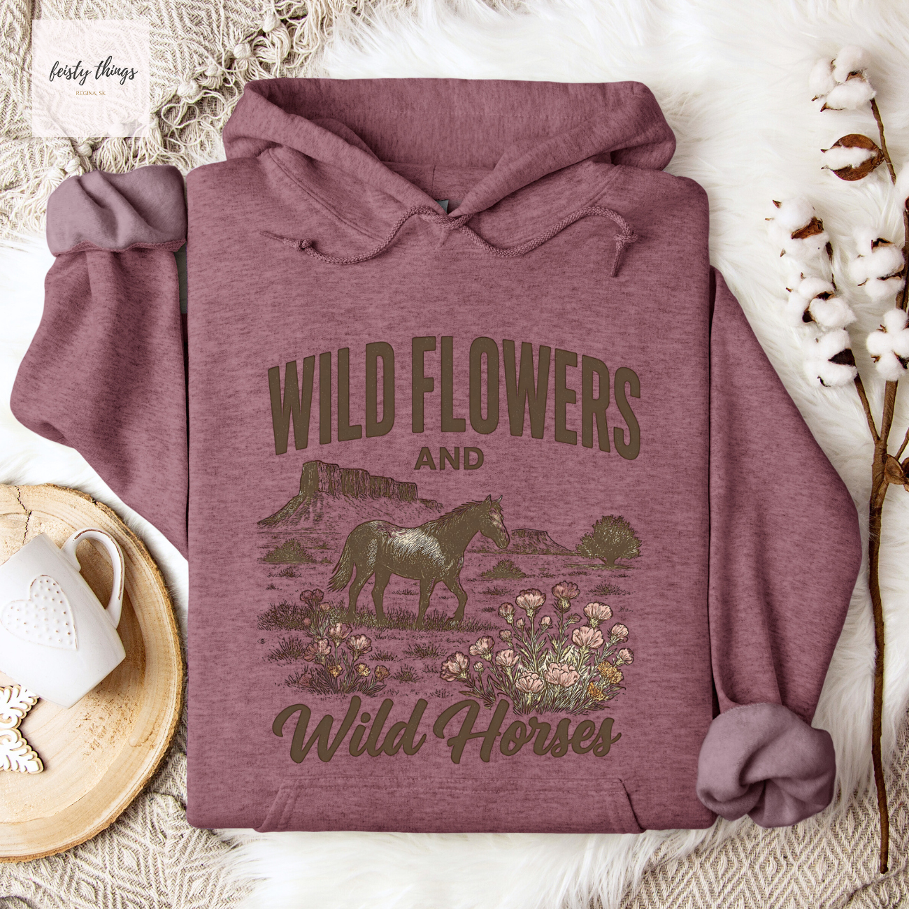Wildflowers and Wild Horses Lainey Wilson Hoodies