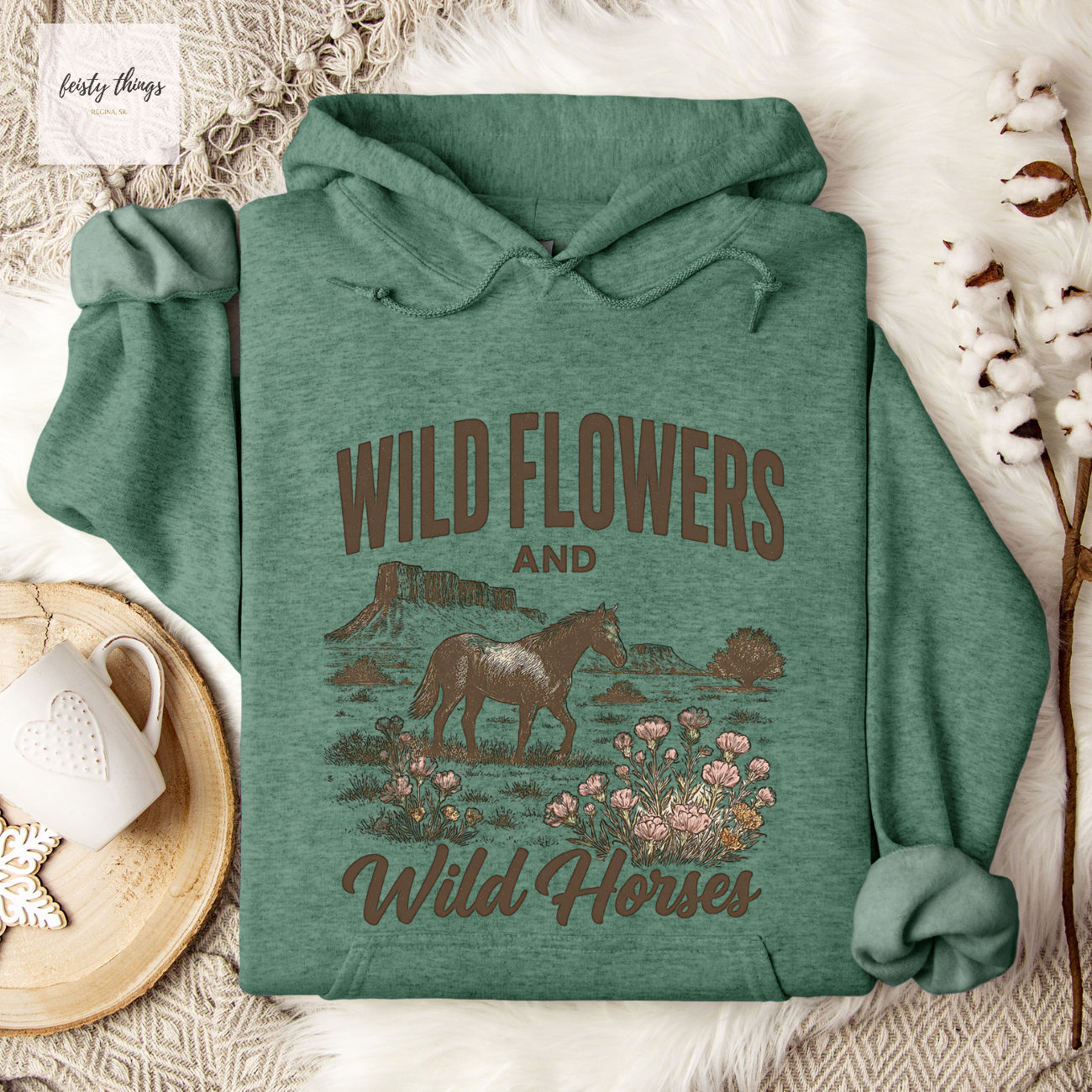 Wildflowers and Wild Horses Lainey Wilson Hoodies