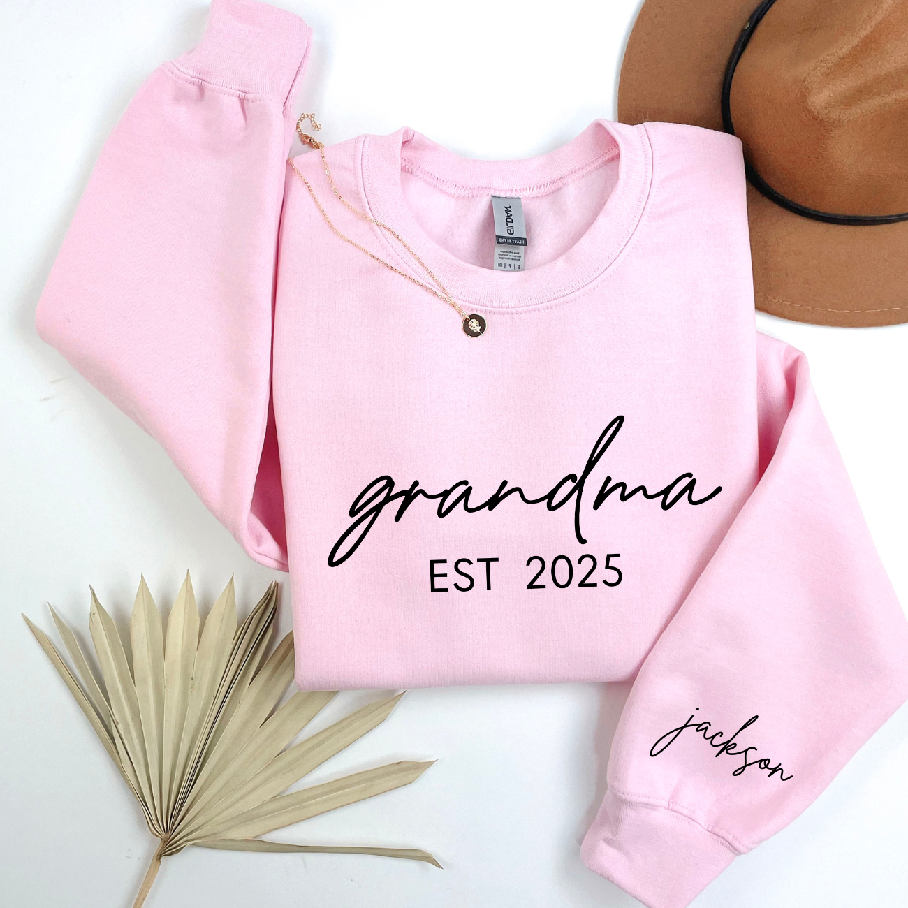 Grandma Est 2025 Crewnecks With Names