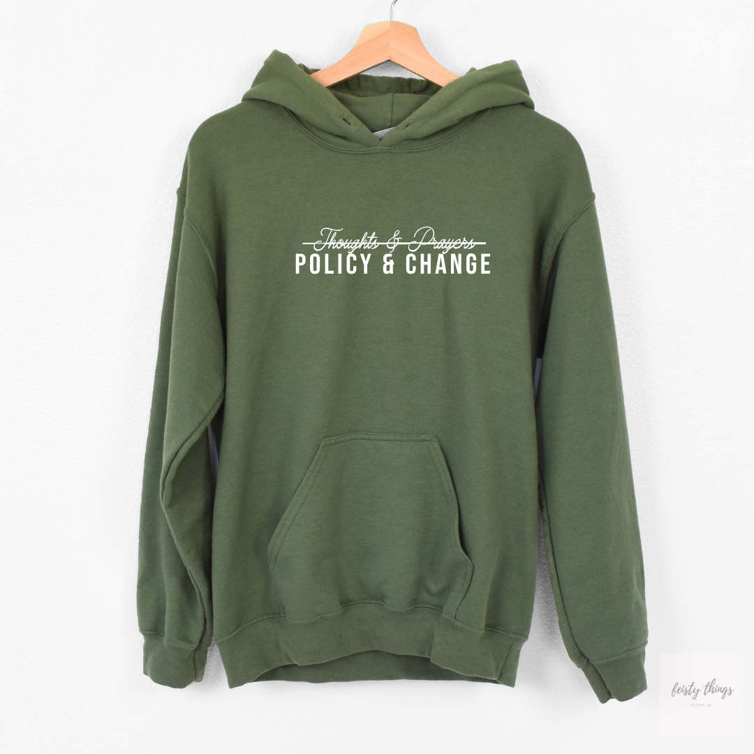Policy & Change Hoodies