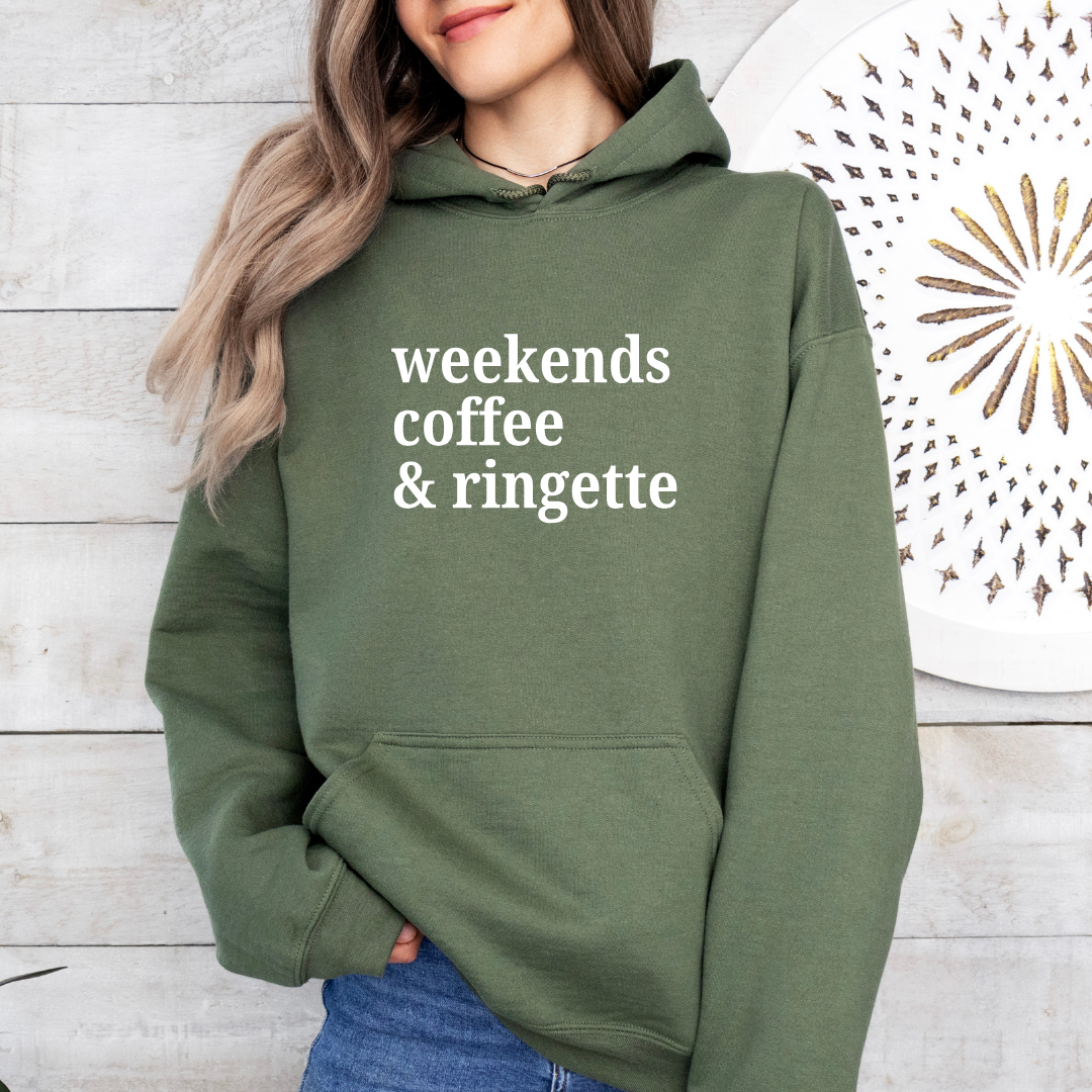 Weekends Coffee Ringette Crewnecks/Hoodies