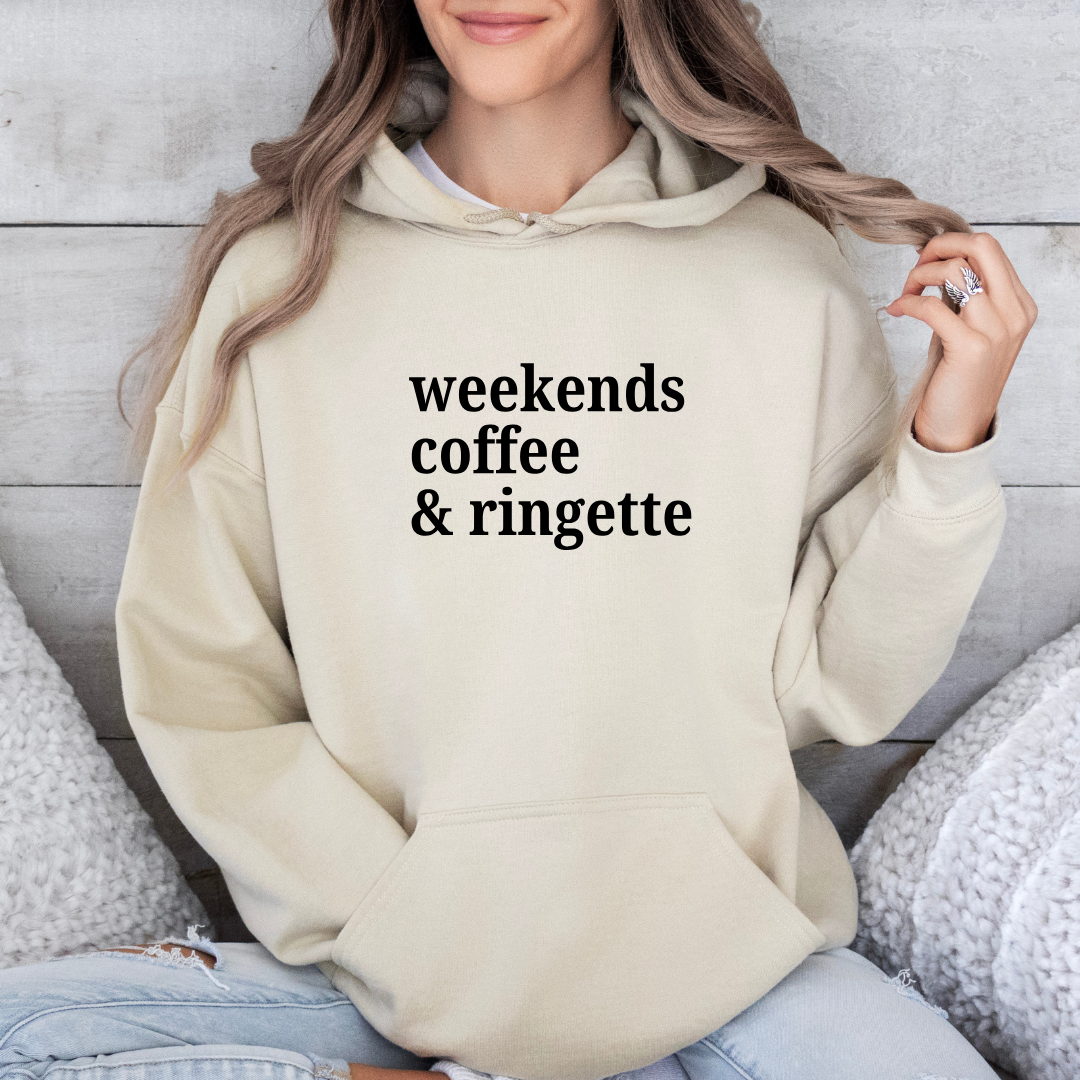 Weekends Coffee Ringette Crewnecks/Hoodies