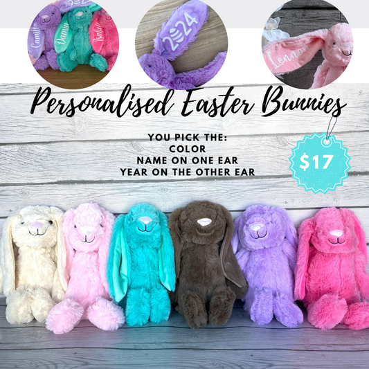 Personalized Easter Bunnies