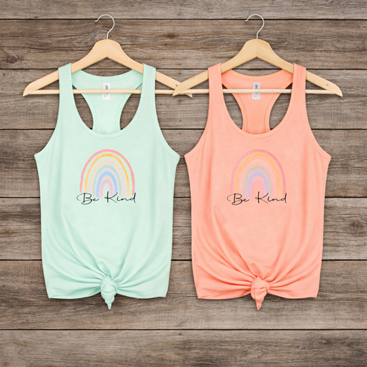 Be Kind Racerback Tanks