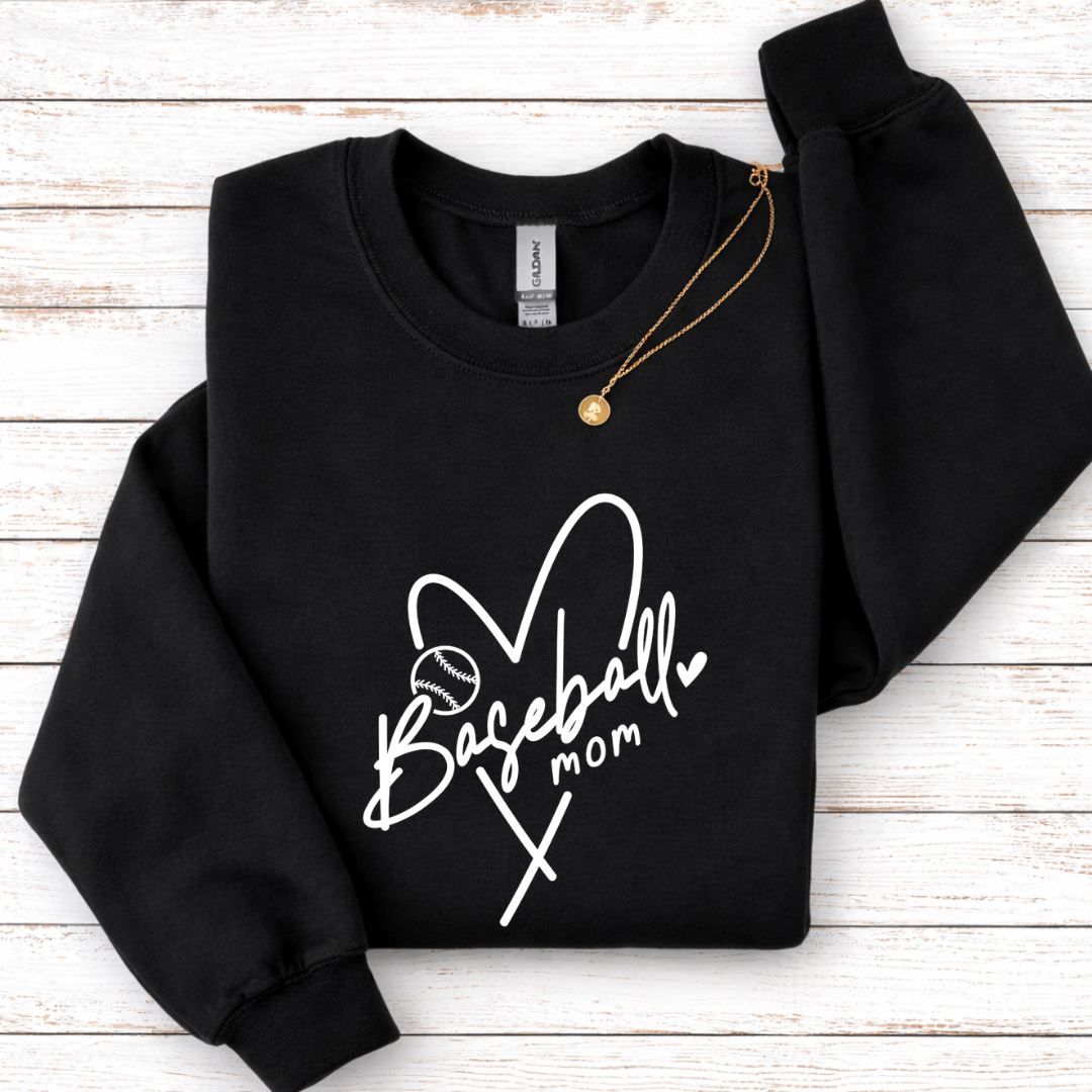 Baseball Mom Tees/Crewnecks/Hoodies