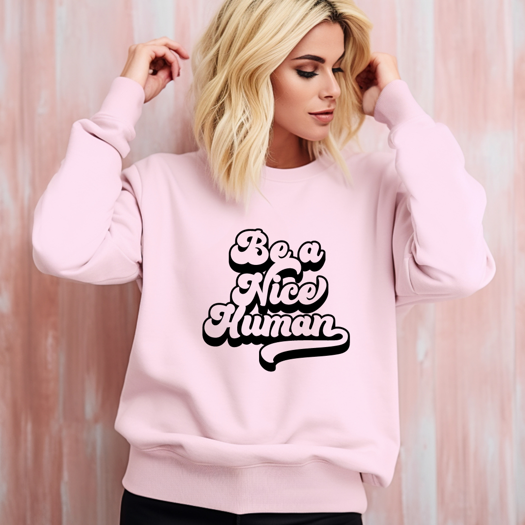 Be a Nice Human Tees/Crewnecks/Hoodies