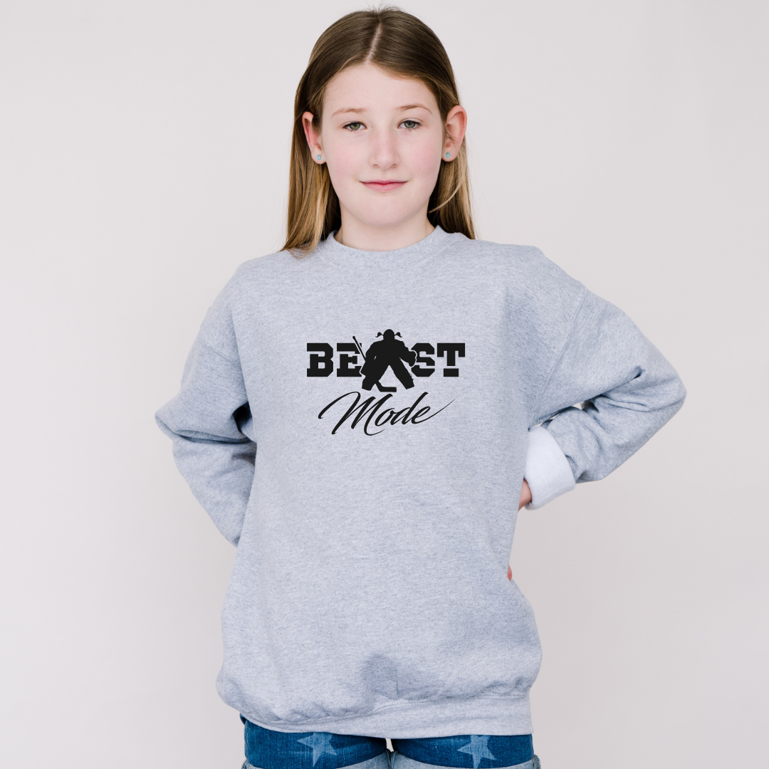 Beast Mode Goalie Girl Kids Tees/Crewnecks/Hoodies
