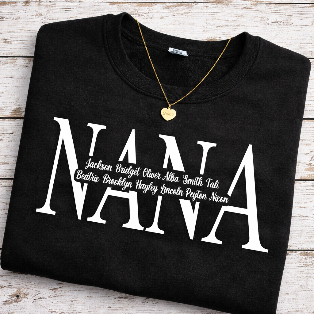 Mom - Grandma - Nana - Etc. Personalized Name Crewnecks