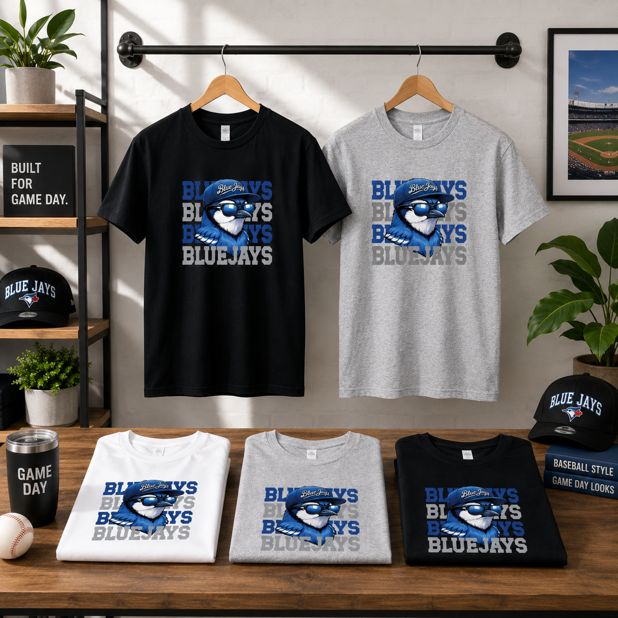 Blue Jays Ombre Tees/Crewnecks/Hoodies