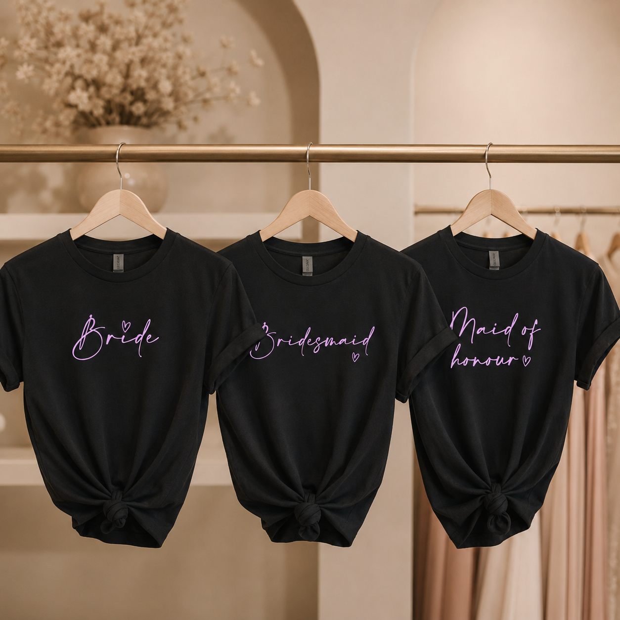 Bride, Bridesmaid + Maid of Honour Tees