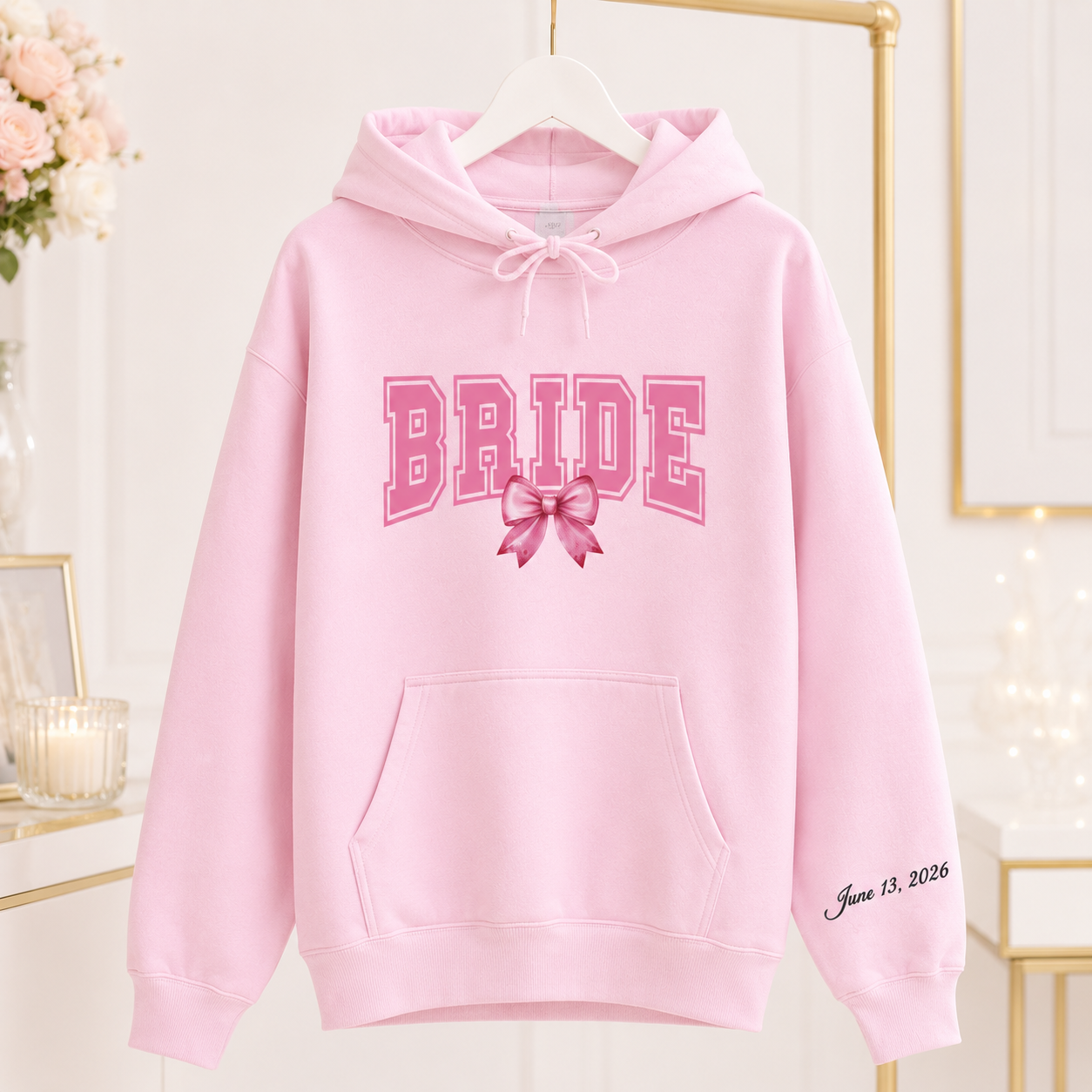 Bride Crewnecks + Hoodies Personalized With Date
