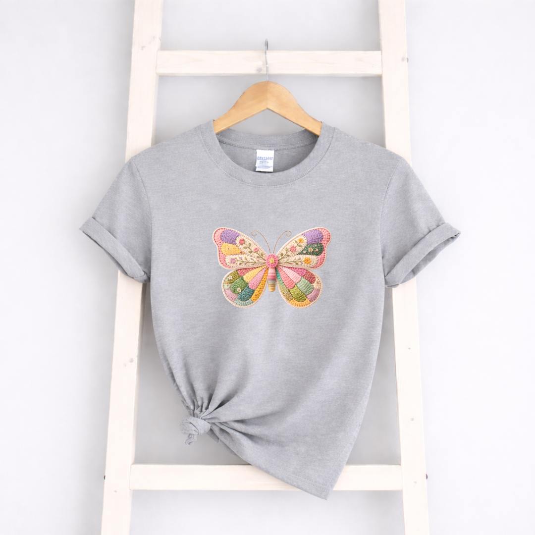 Faux Crochet Butterfly Tees/Crewnecks/Hoodies