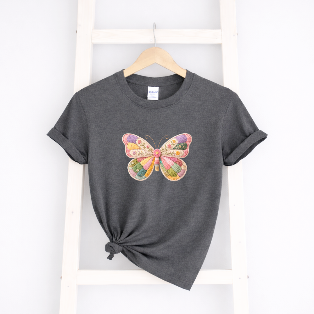 Faux Crochet Butterfly Tees/Crewnecks/Hoodies