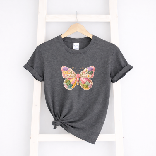 Faux Crochet Butterfly Tees/Crewnecks/Hoodies