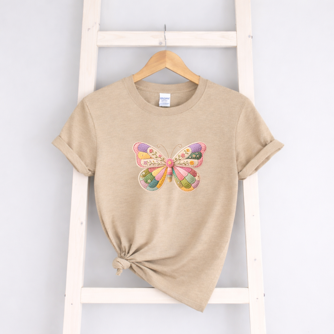 Faux Crochet Butterfly Tees/Crewnecks/Hoodies