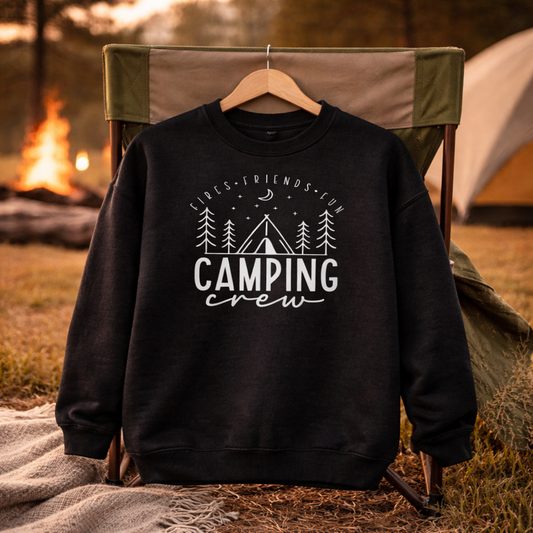 Camping Crew Kids Crewneck Sweatshirts