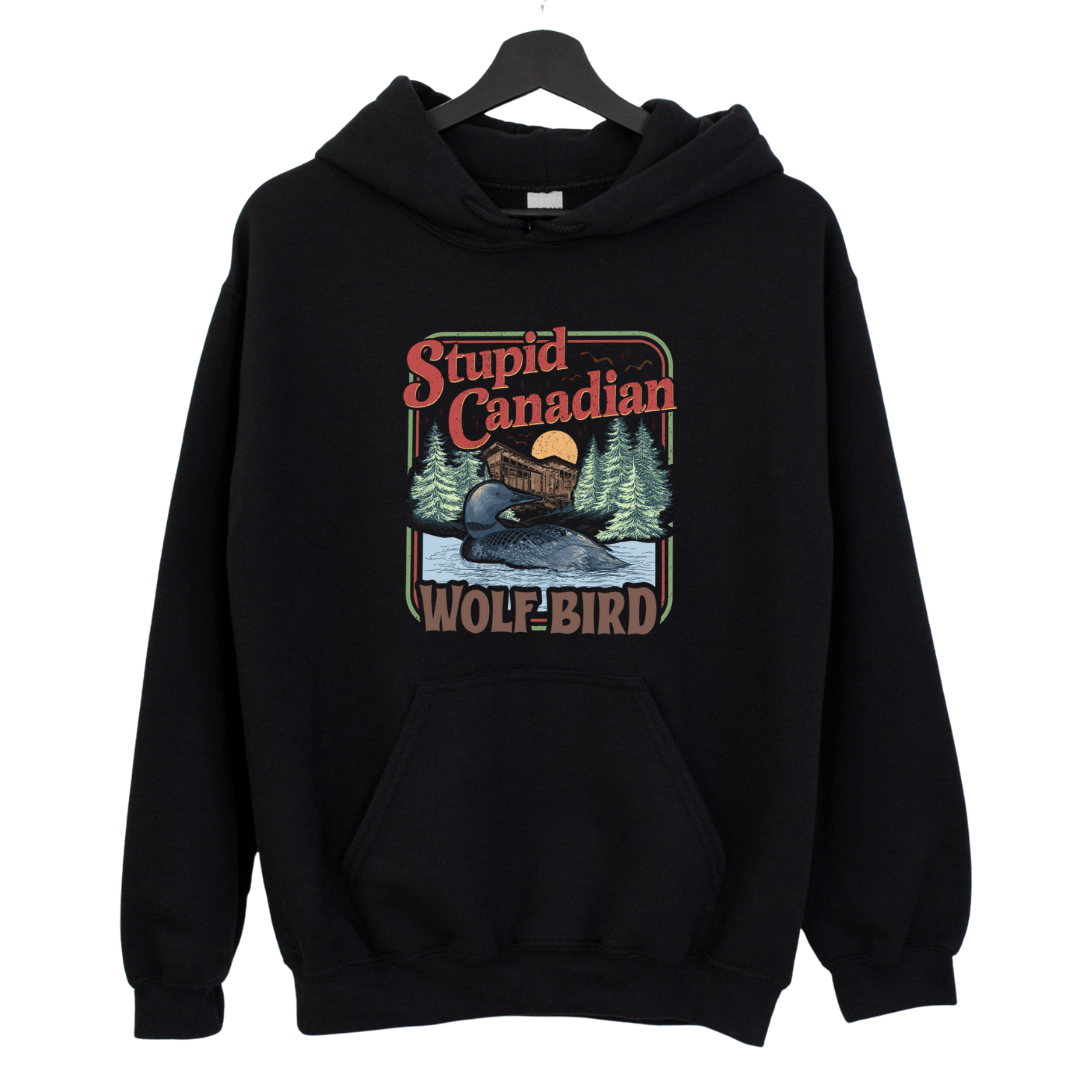 Stupid Canadian Wolf Bird Heated Rivalry Crewnecks/Hoodies