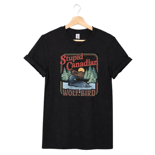 Stupid Canadian Wolf Bird Heated Rivalry Tees