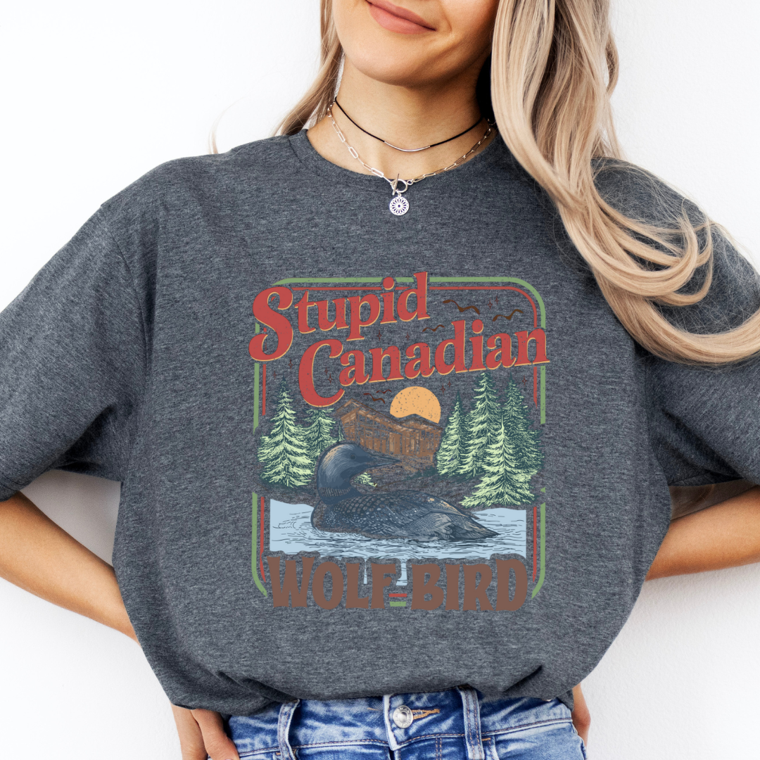 Stupid Canadian Wolf Bird Heated Rivalry Tees