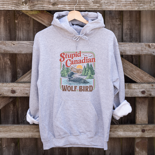 Stupid Canadian Wolf Bird Heated Rivalry Tees/Crewnecks/Hoodies